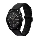 Emporio Armani Paolo Chronograph Quartz Black Dial Mens Watch AR80070SET