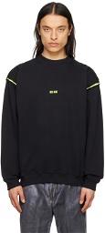 MSGM Black Fluorescent Sweatshirt