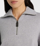 Victoria Beckham Wool and cashmere half-zip sweater