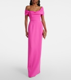 Carolina Herrera Sofia crêpe bustier gown