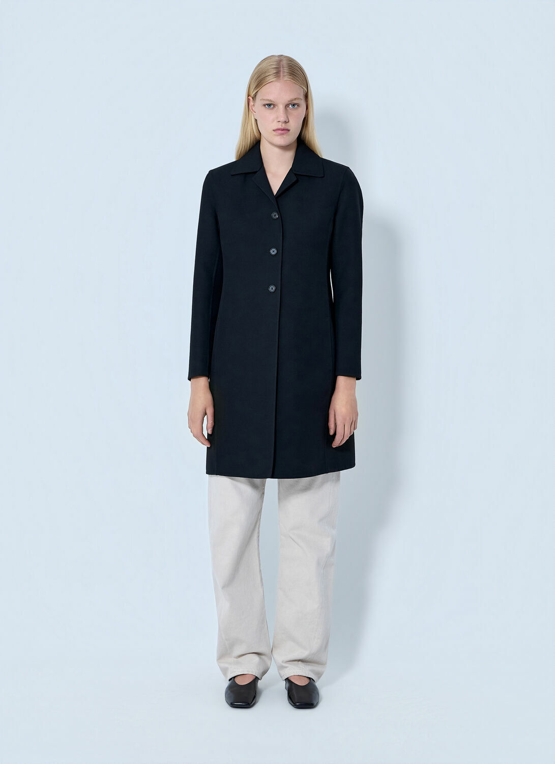 Jil Sander Single-Breasted Wool Coat