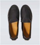 The Row Lucca leather loafers