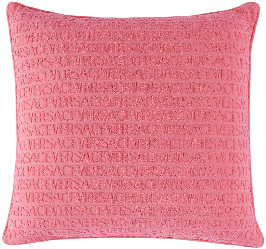Versace Pink Seashell Baroque DoubleFaced Pillow Versace