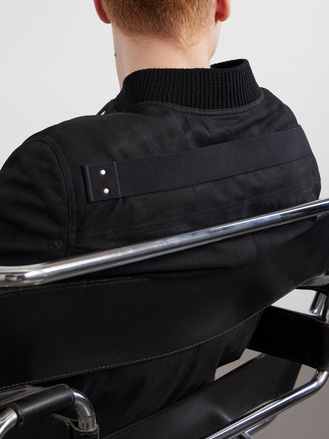 Rick Owens - Bauhaus Leather Zip-Up Flight Jacket - Black