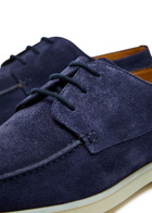 Aurélien Boat Suede Loafers Navy