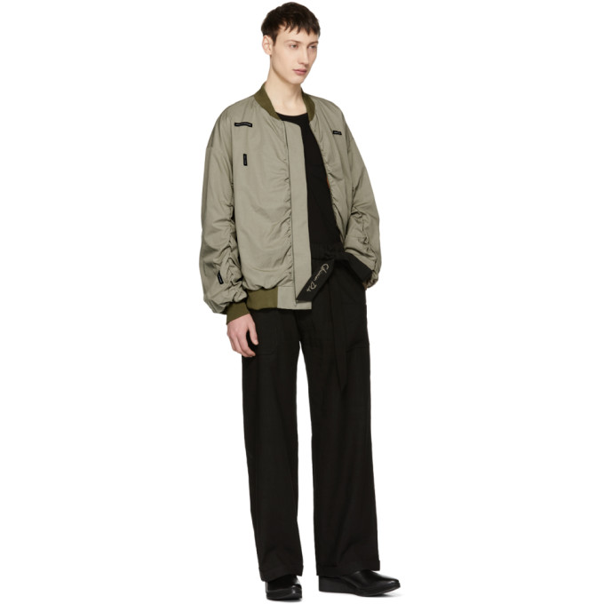 Lad Musician Beige Twill MA-1 Bomber Jacket Lad Musician