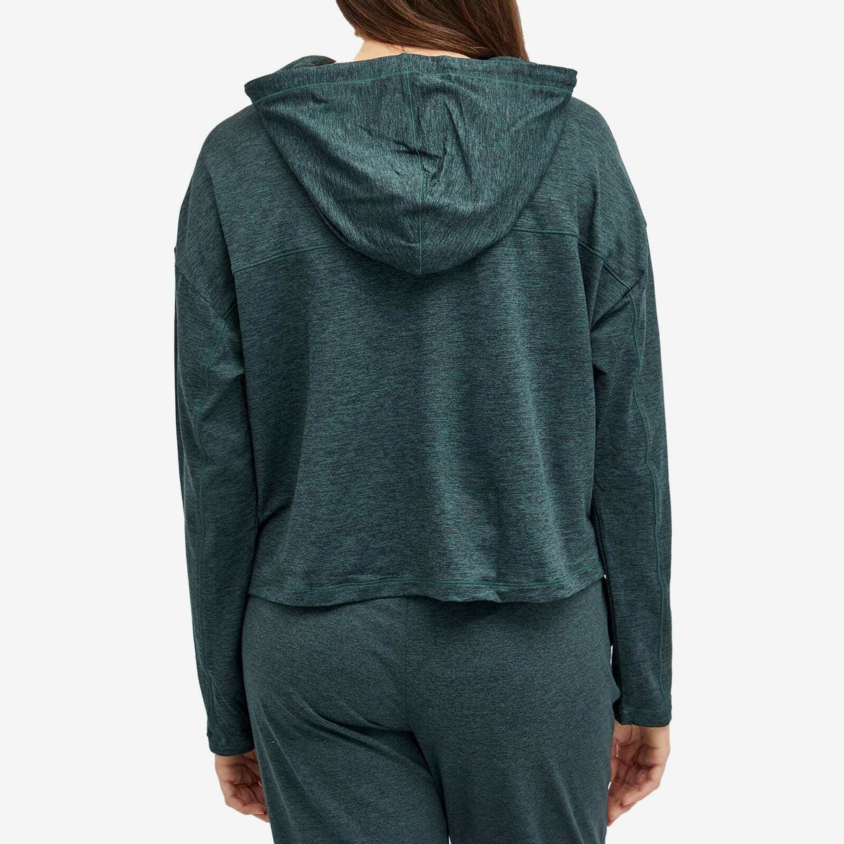 Girlfriend Collective Women's Reset Long Sleeve Hoodie in Moss