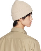 NORSE PROJECTS Beige Rib Beanie