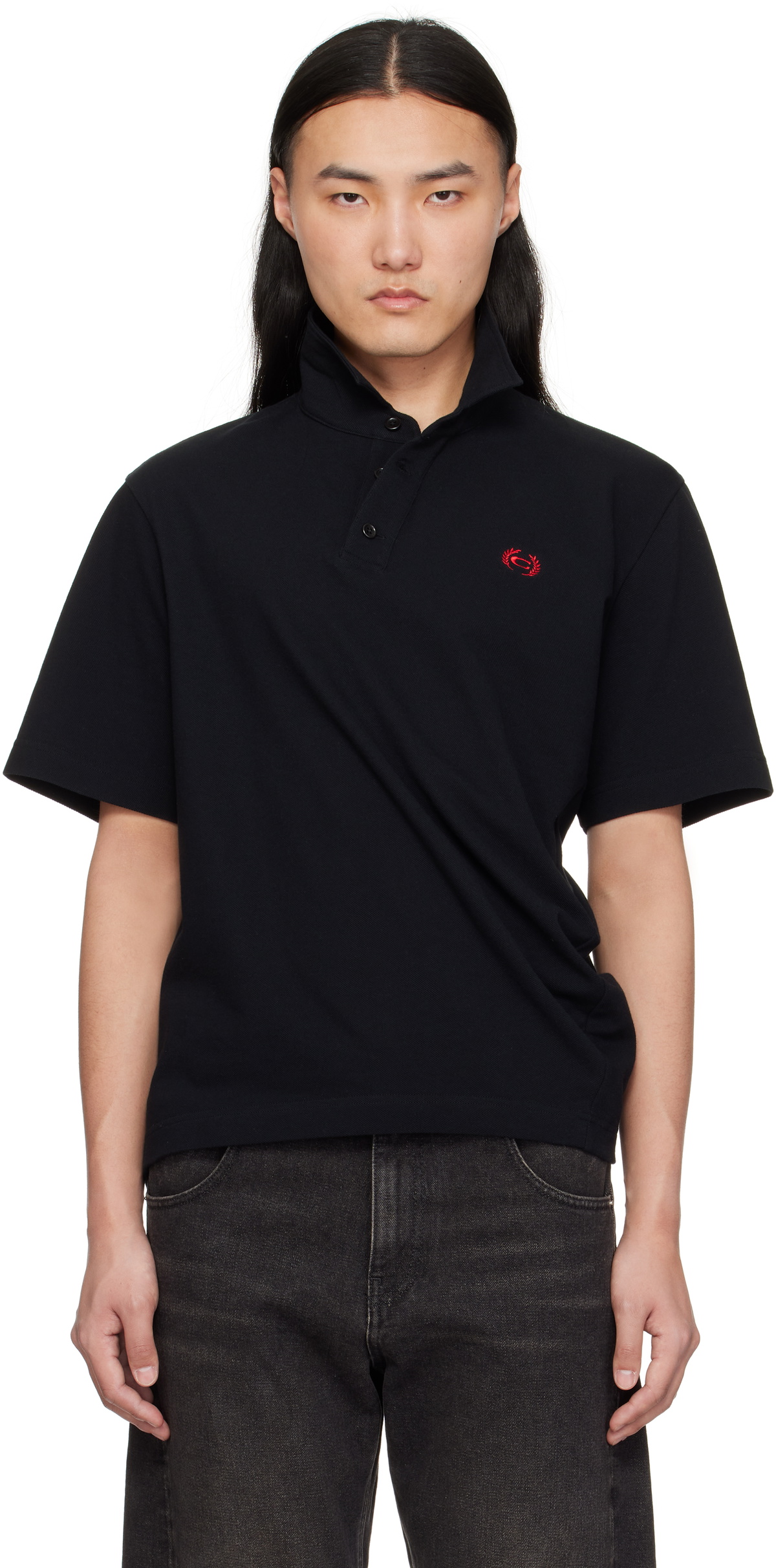 Commission Black Twisted Polo