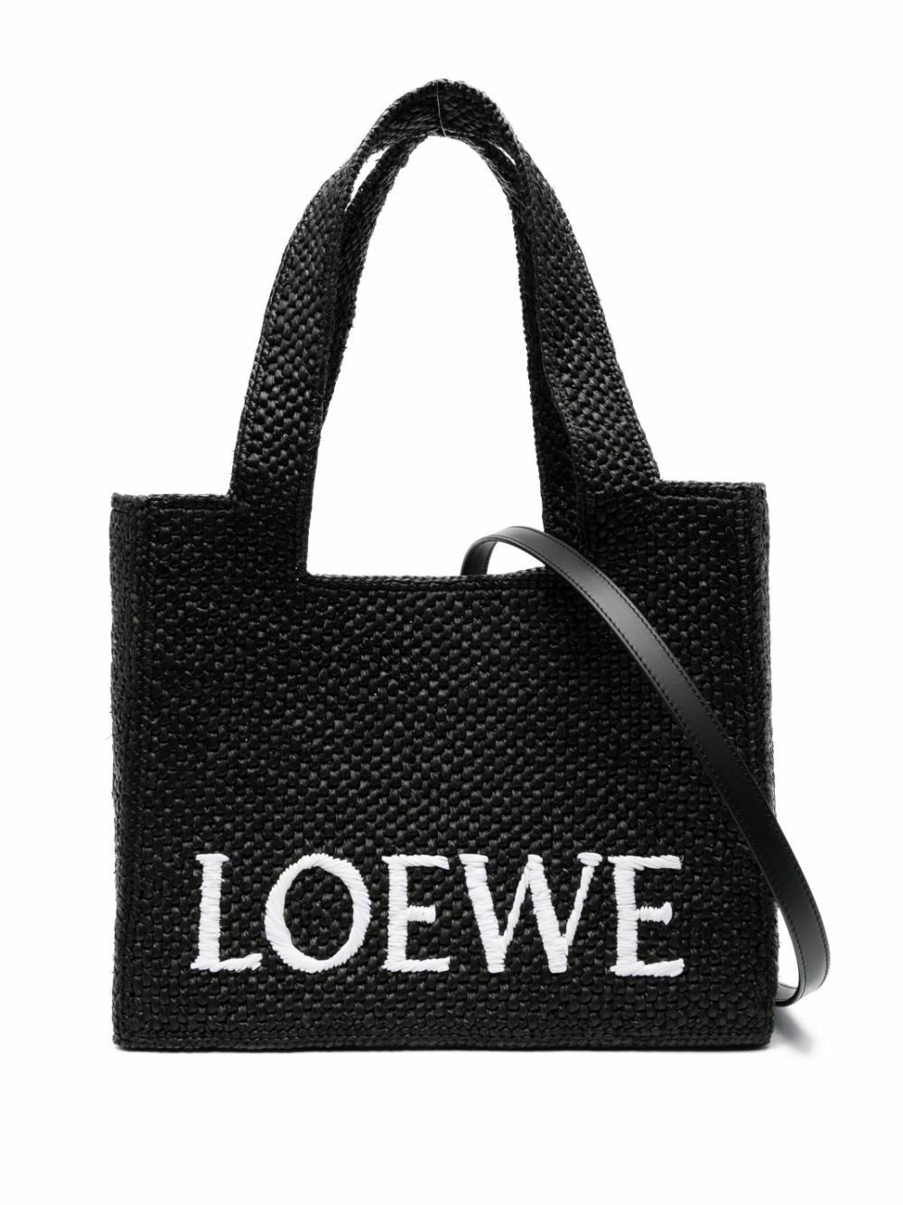 LOEWE - Loewe Font Raffia Tote Bag Loewe