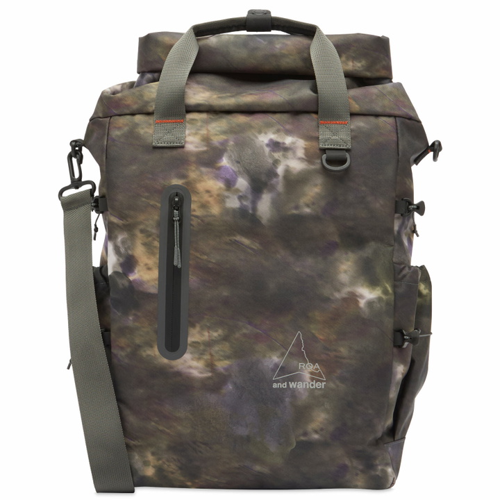 Photo: and wander Men's x ROA Camouflage 2-Way Tote Bag in Camo 