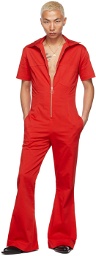 LU'U DAN SSENSE Exclusive Red Sleazy Jumpsuit