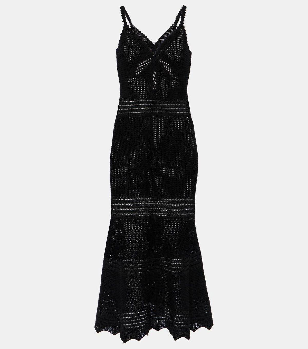 Self-Portrait Crochet midi dress Self-Portrait