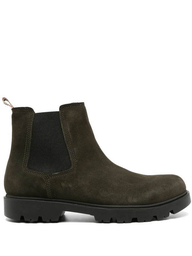 Photo: HUGO Brown Classic Suede Chelsea Boots