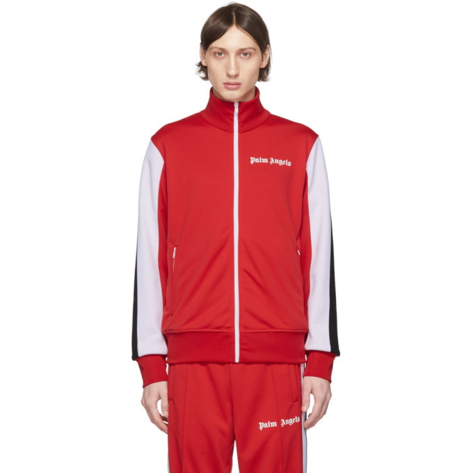 Photo: Palm Angels Red Side Band Track Jacket