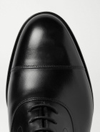 Edward Green - Chelsea Cap-Toe Burnished-Leather Oxford Shoes - Black
