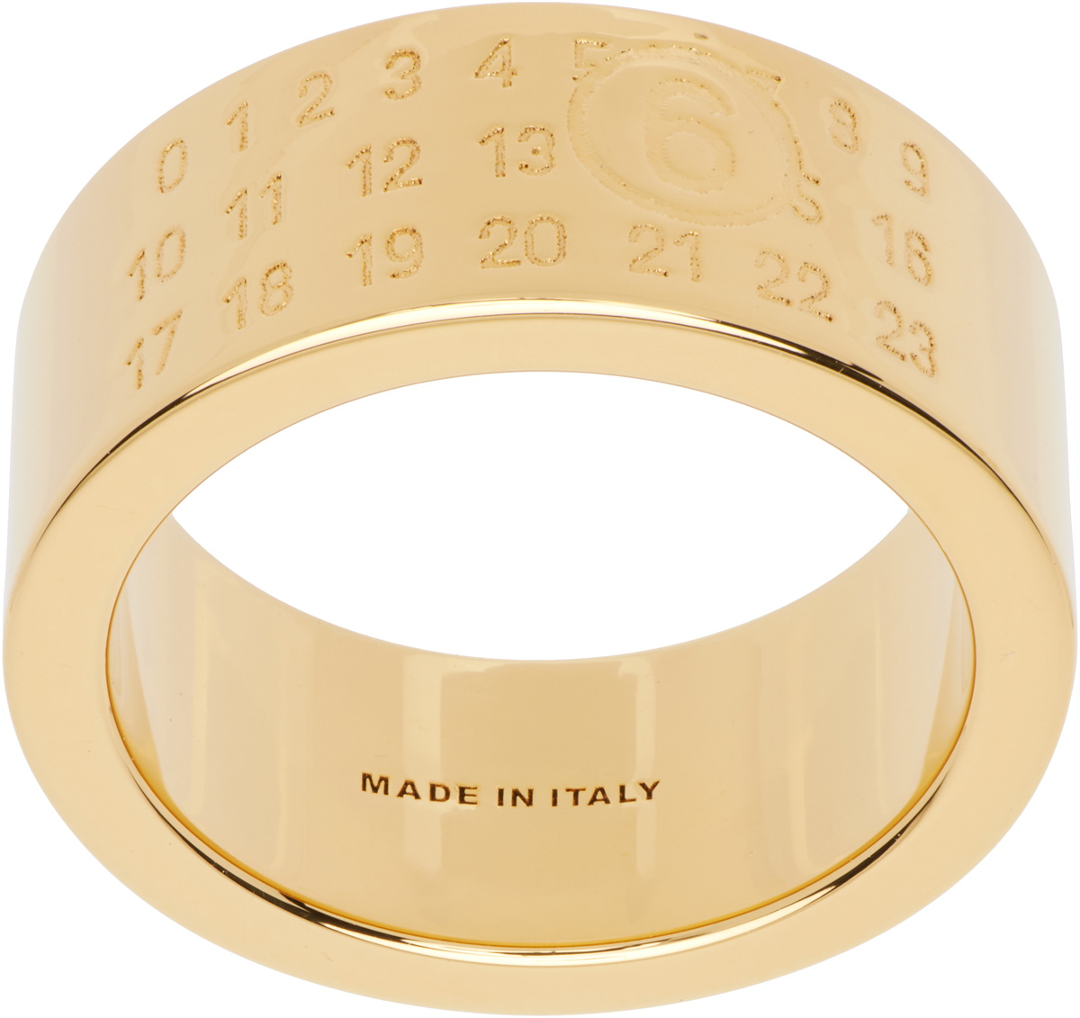 【MM6 Maison Margiela】Triple Logo Numeric Signature リング MM6 Maison Margiela Triple Signature Numeric Logo Ring