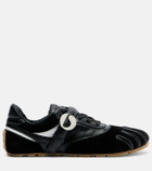 Coperni Leather-trimmed suede sneakers