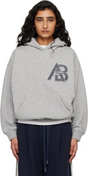 ANINE BING Gray Jaci Letterman Hoodie