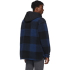 Levis Black and Blue Sherpa Jackson Overshirt