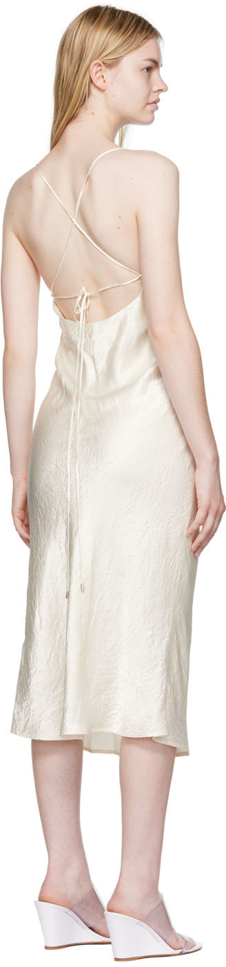 THIRD FORM Off-White Crush Midi Dress