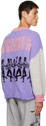 KidSuper Purple Funny Business Sweater
