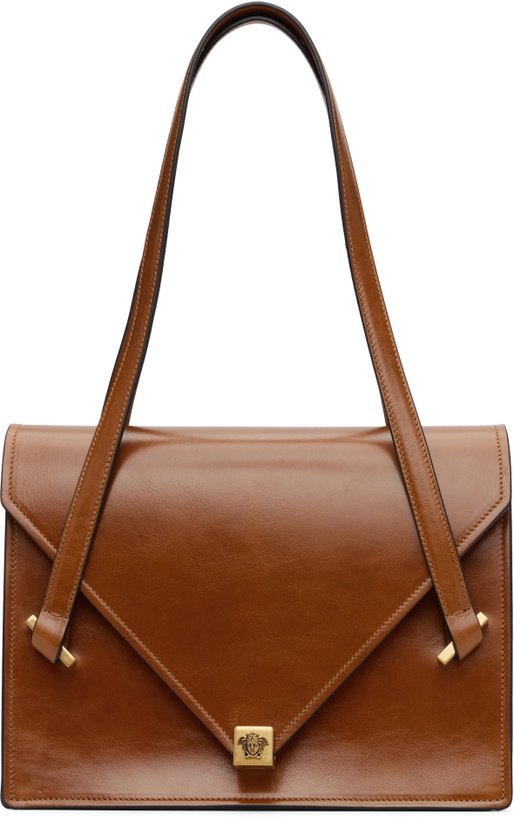 Photo: Versace Tan Severine Leather Shoulder Bag