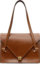 Versace Tan Severine Leather Shoulder Bag