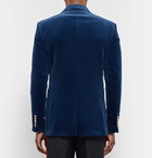 Gucci - Royal-Blue Slim-Fit Stretch Cotton and Modal-Blend Velvet Blazer - Men - Royal blue