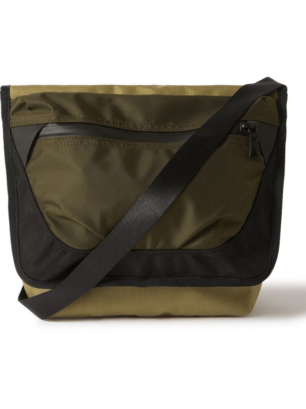 Photo: Master-Piece - Colour-Block Leather-Trimmed CORDURA Messenger Bag