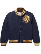 Billionaire Boys Club - Logo-Appliquéd Padded Felt Bomber Jacket - Blue