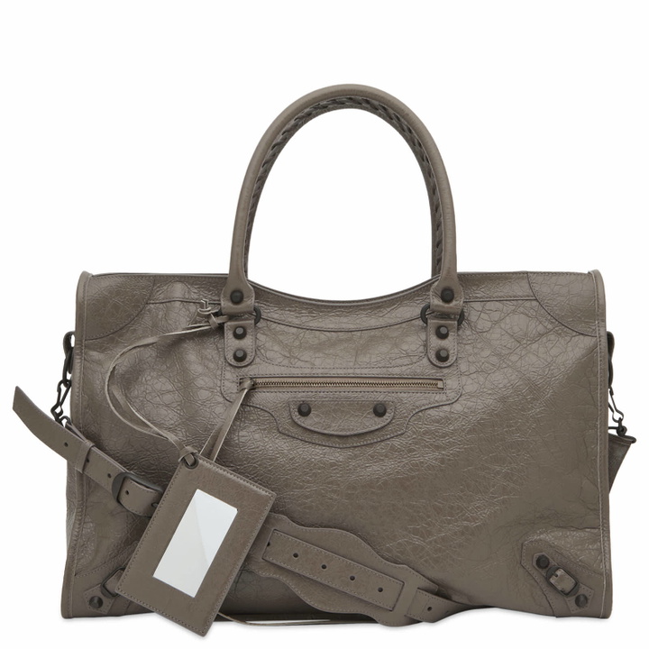 Photo: Balenciaga Men's Le City Large Bag in Dark Noix 