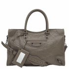 Balenciaga Men's Le City Large Bag in Dark Noix 