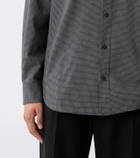 The Row Victor checked virgin wool shirt