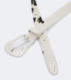 Déhanche Colette printed calf hair belt