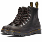 Dr. Martens Men's Barton 8-Eye Boot - Made in England in Black Classic Oiled Shoulder