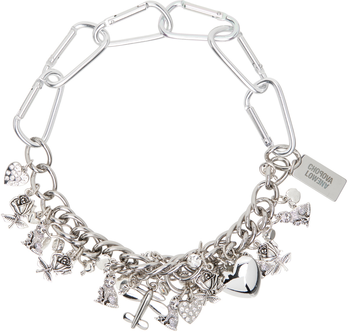 Chopova Lowena Metal Crew Carabiner Necklace