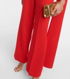 Roland Mouret Bow-detail asymmetric cady jumpsuit