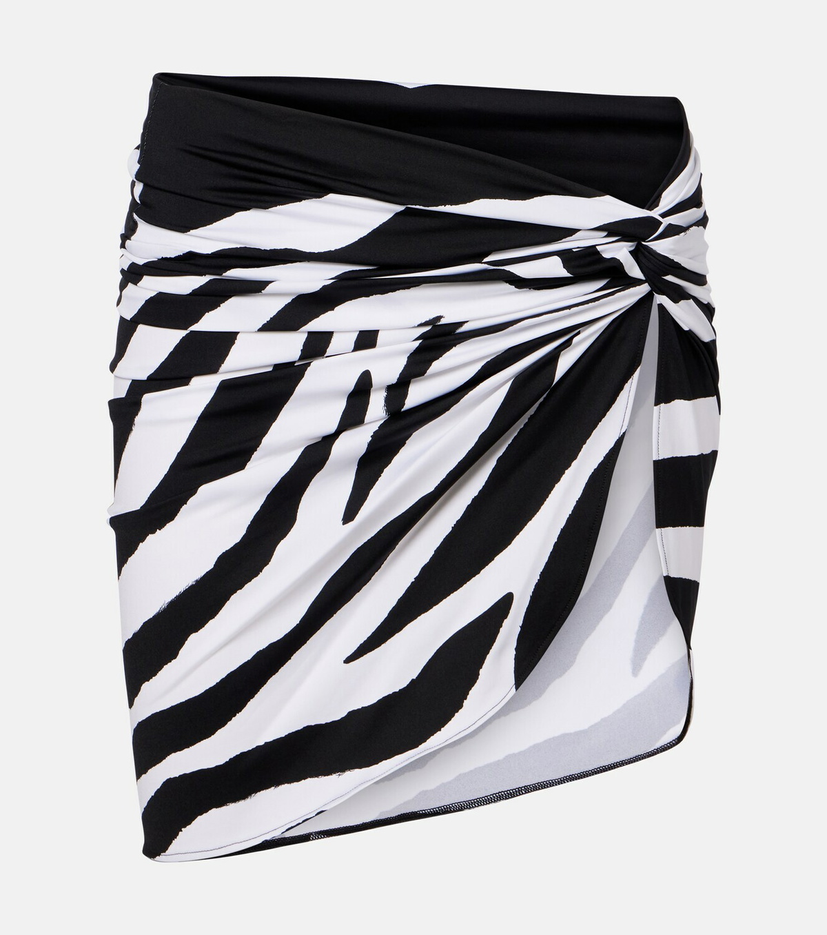 Balmain Zebra-print beach cover-up