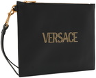 Versace Black Studded Pouch