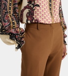 Etro Wool-blend bootcut pants
