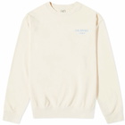 Sporty & Rich Wimbledon Crew Sweat in Milk/Washed Hydrangea