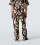 Commas Floral linen straight pants