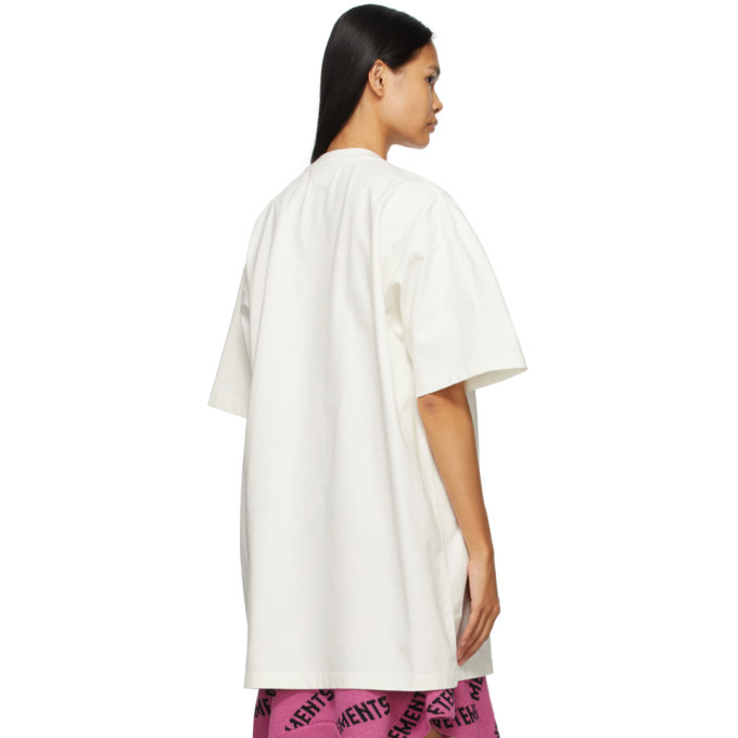 VETEMENTS Off-White Sweet Logo T-Shirt Vetements