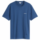 Norse Projects Men's Johannes Organic NORSE Logo Print T-shirt in Estate Blue