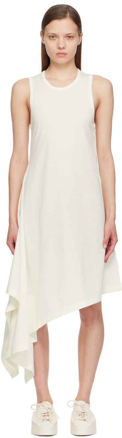 Photo: Y-3 Off-White Asymmetrical Midi Dress