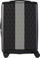 Ferragamo Black Embossed Gancini Trolley Suitcase