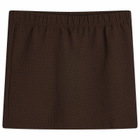 DONNI. Women's Box Weave Stretch Skirt in Espresso