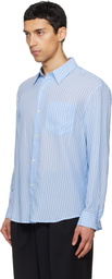 TONYWACK Blue Striped Lyocell Shirt