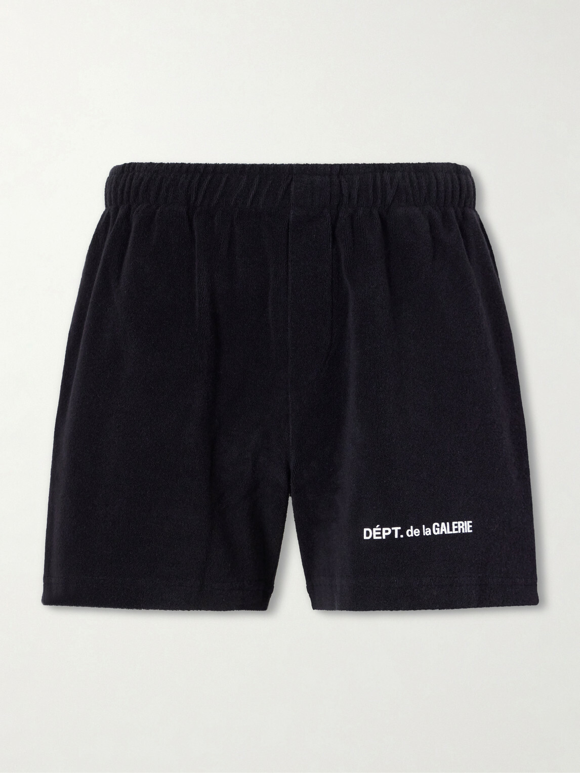 Gallery Dept. - Zuma Straight-Leg Logo-Print Organic Cotton-Jersey Shorts - Black